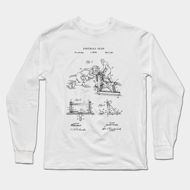 NFL Football Patent Blueprint Design 1959 Long Sleeve T-Shirt by MadebyDesign